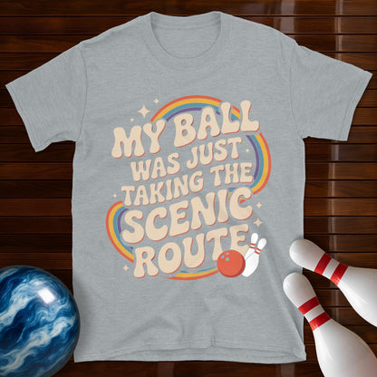 My Ball Was Just Taking The Scenic Route Retro Tee