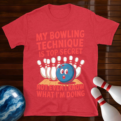 My Bowling Technique Is Top Secret Bowling T-Shirt