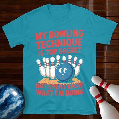 My Bowling Technique Is Top Secret Bowling T-Shirt