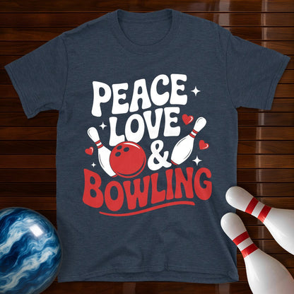 Peace Love Bowling T-Shirt