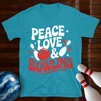 Peace Love Bowling T-Shirt