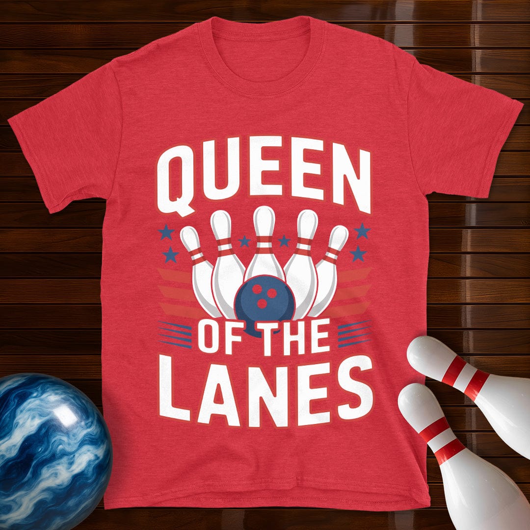 Queen Of The Lanes Bowling Tee