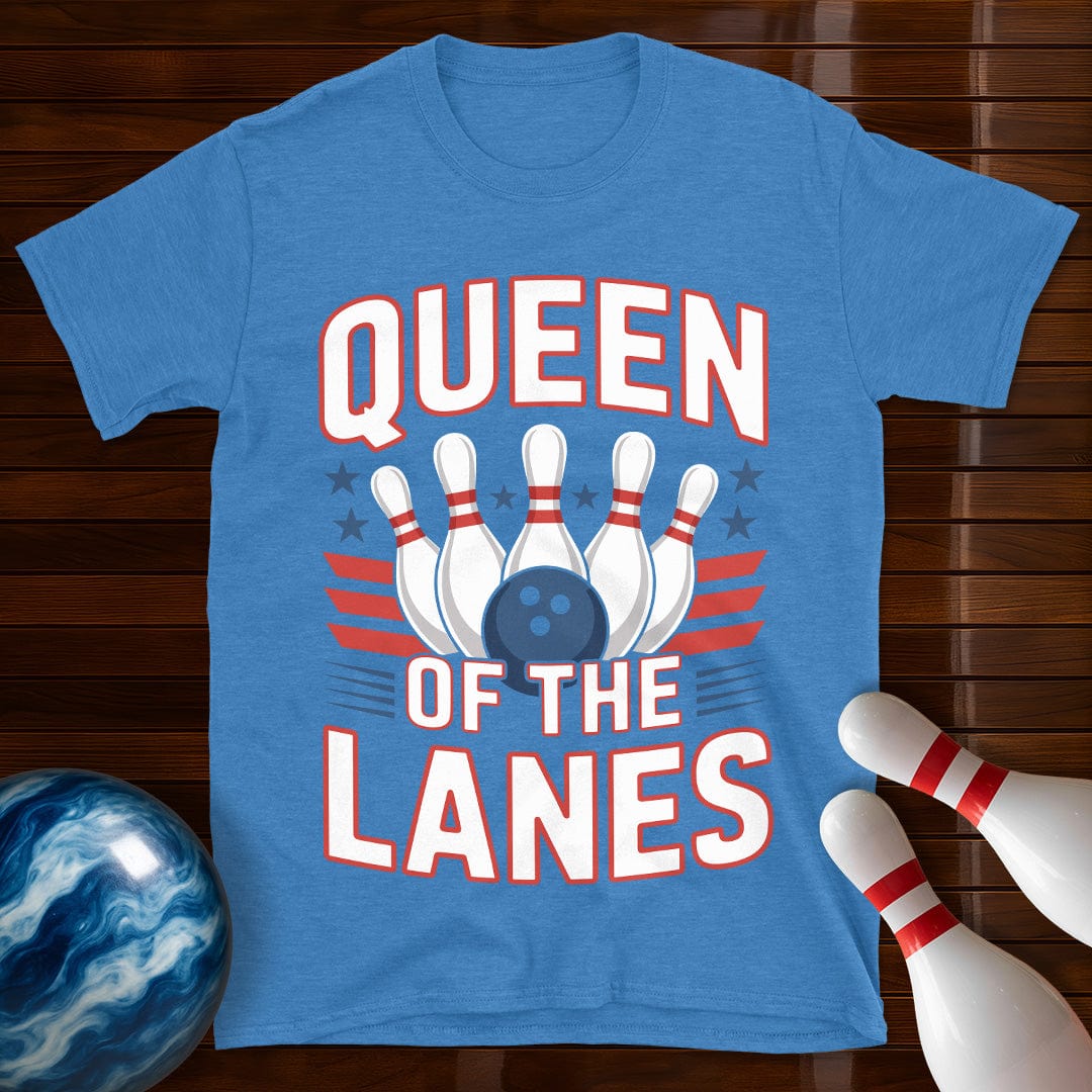 Queen Of The Lanes Bowling Tee