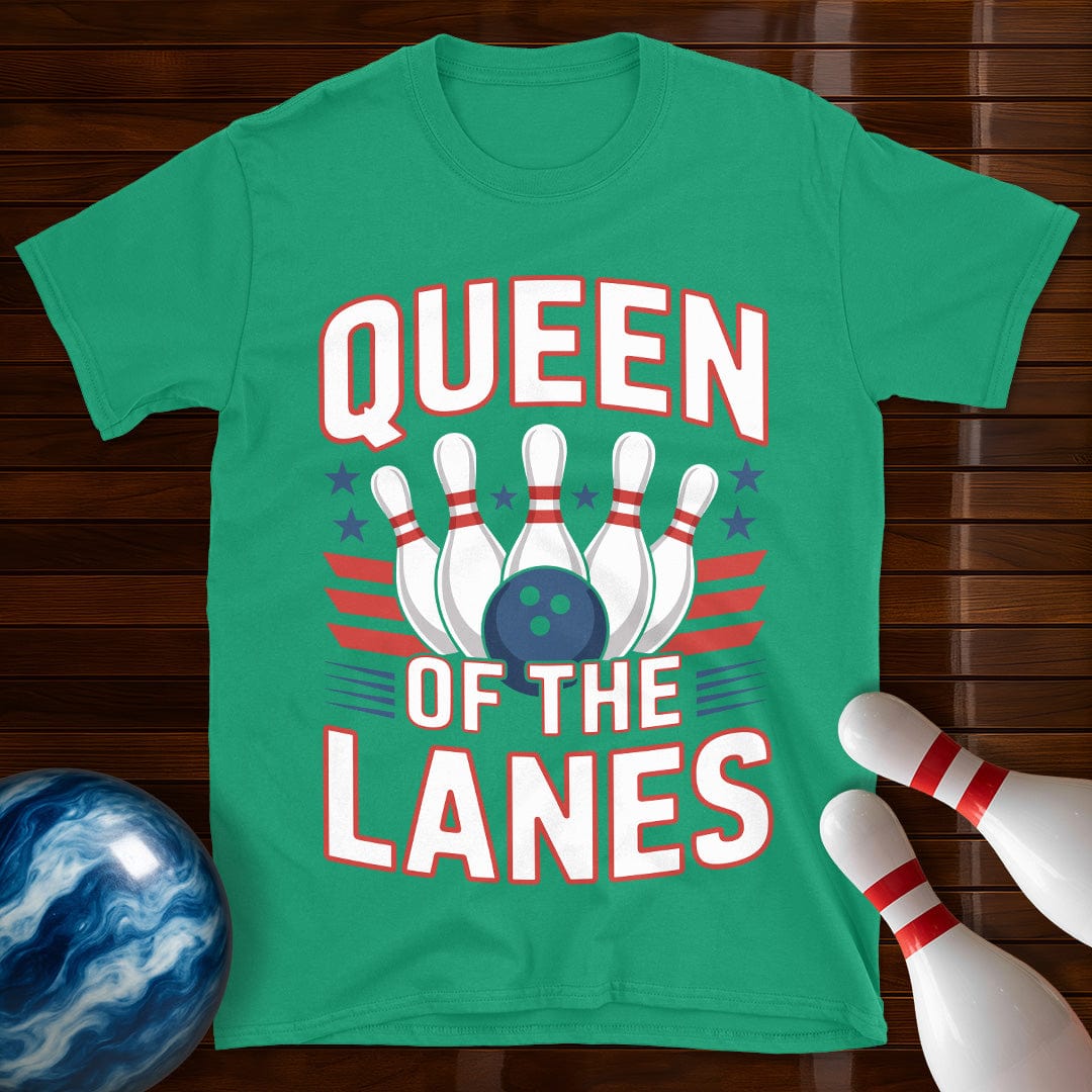 Queen Of The Lanes Bowling Tee