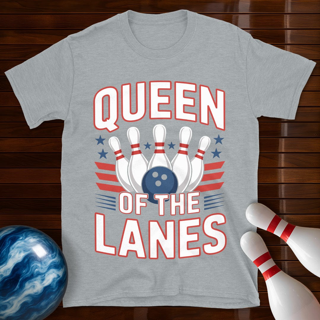 Queen Of The Lanes Bowling Tee