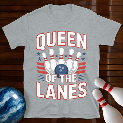 Queen Of The Lanes Bowling Tee