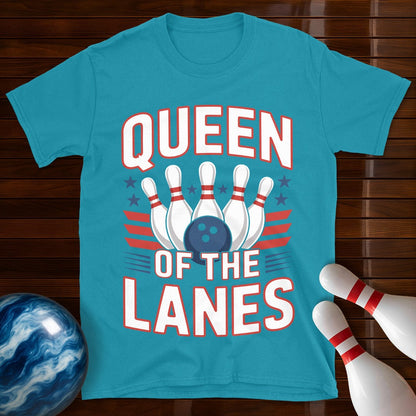 Queen Of The Lanes Bowling Tee