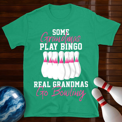 Real Grandmas Go Bowling T-Shirt