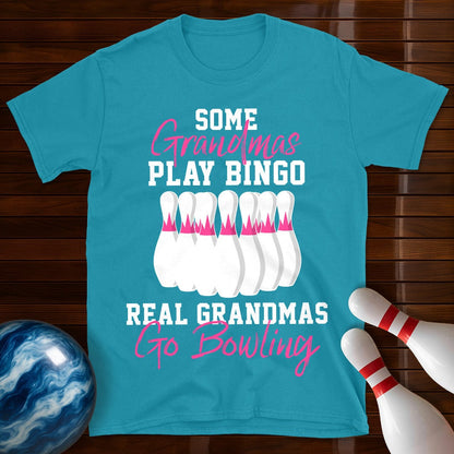 Real Grandmas Go Bowling T-Shirt