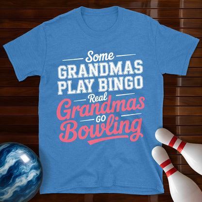 Real Grandmas Go Bowling Tee