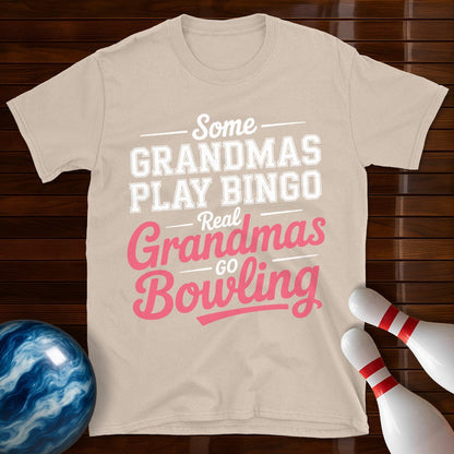 Real Grandmas Go Bowling Tee