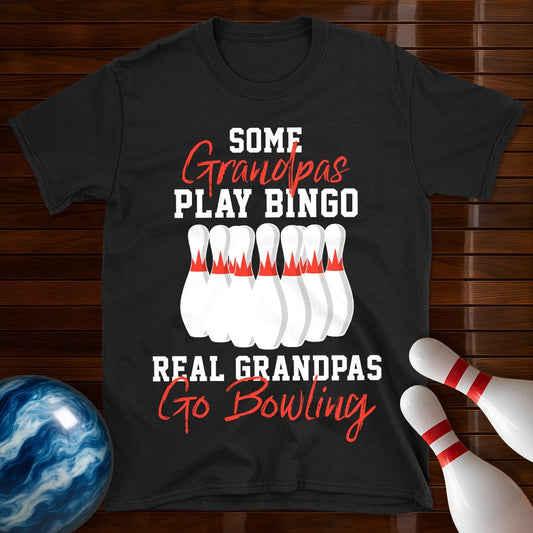Real Grandpas Go Bowling T-Shirt