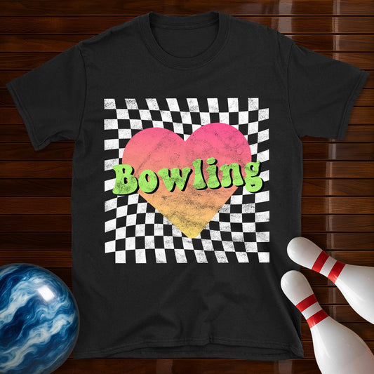 Retro Bowling Heart T-Shirt