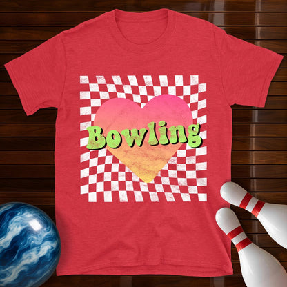 Retro Bowling Heart T-Shirt