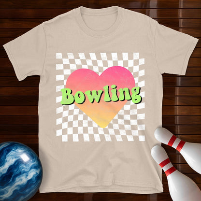 Retro Bowling Heart T-Shirt