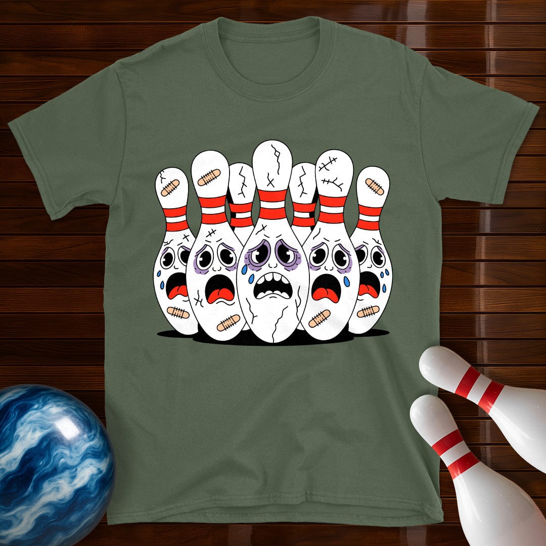 Scared Bowling Pins T-Shirt