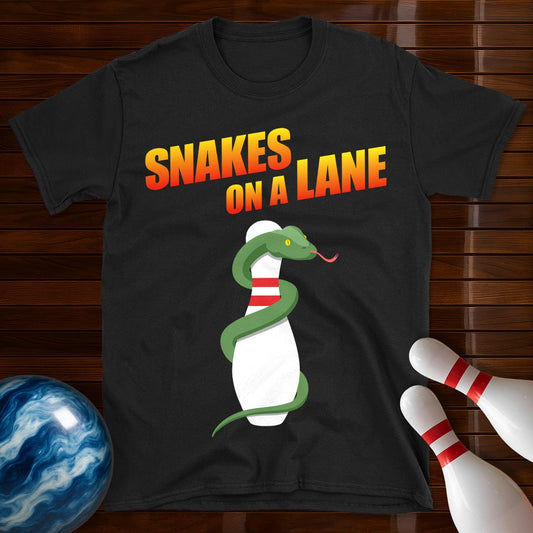Snakes On A Lane Bowling T-Shirt