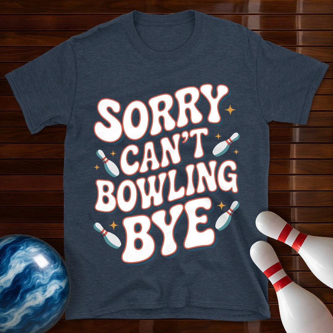 Sorry Can't Bowling Bye Retro Bowling Shirt