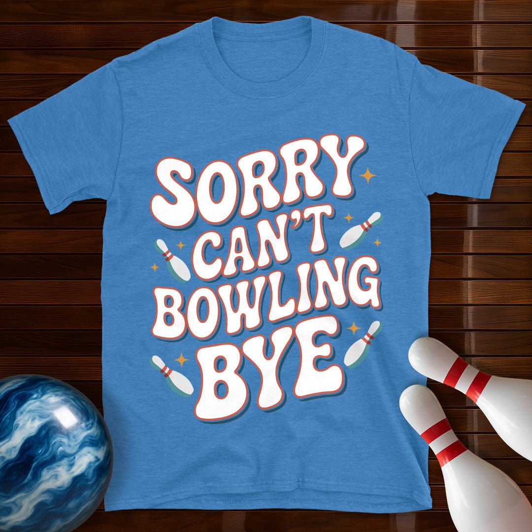 Sorry Can't Bowling Bye Retro Bowling Shirt