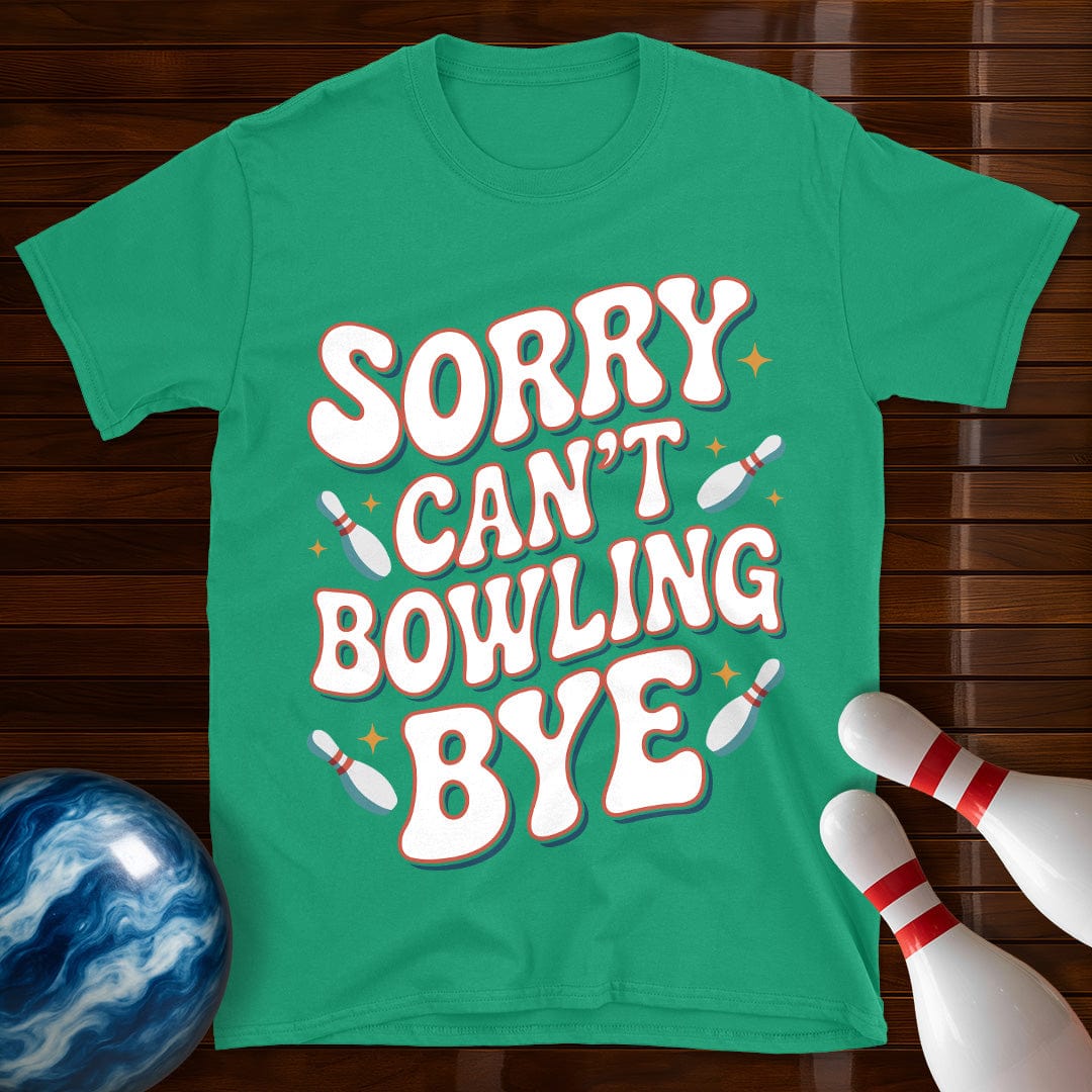 Sorry Can't Bowling Bye Retro Bowling Shirt