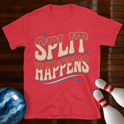 Split Happens Vintage Bowling T-Shirt