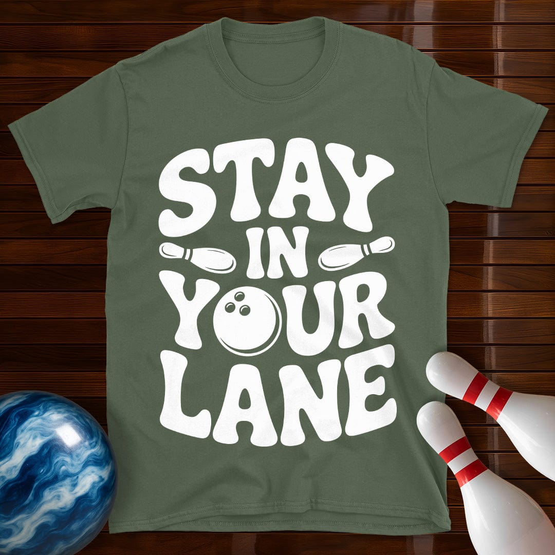 Stay In Your Lane Vintage Bowling Tee