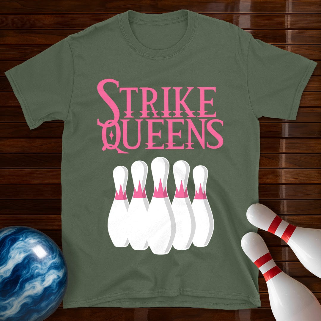 Strike Queens Bowling Team T-Shirt