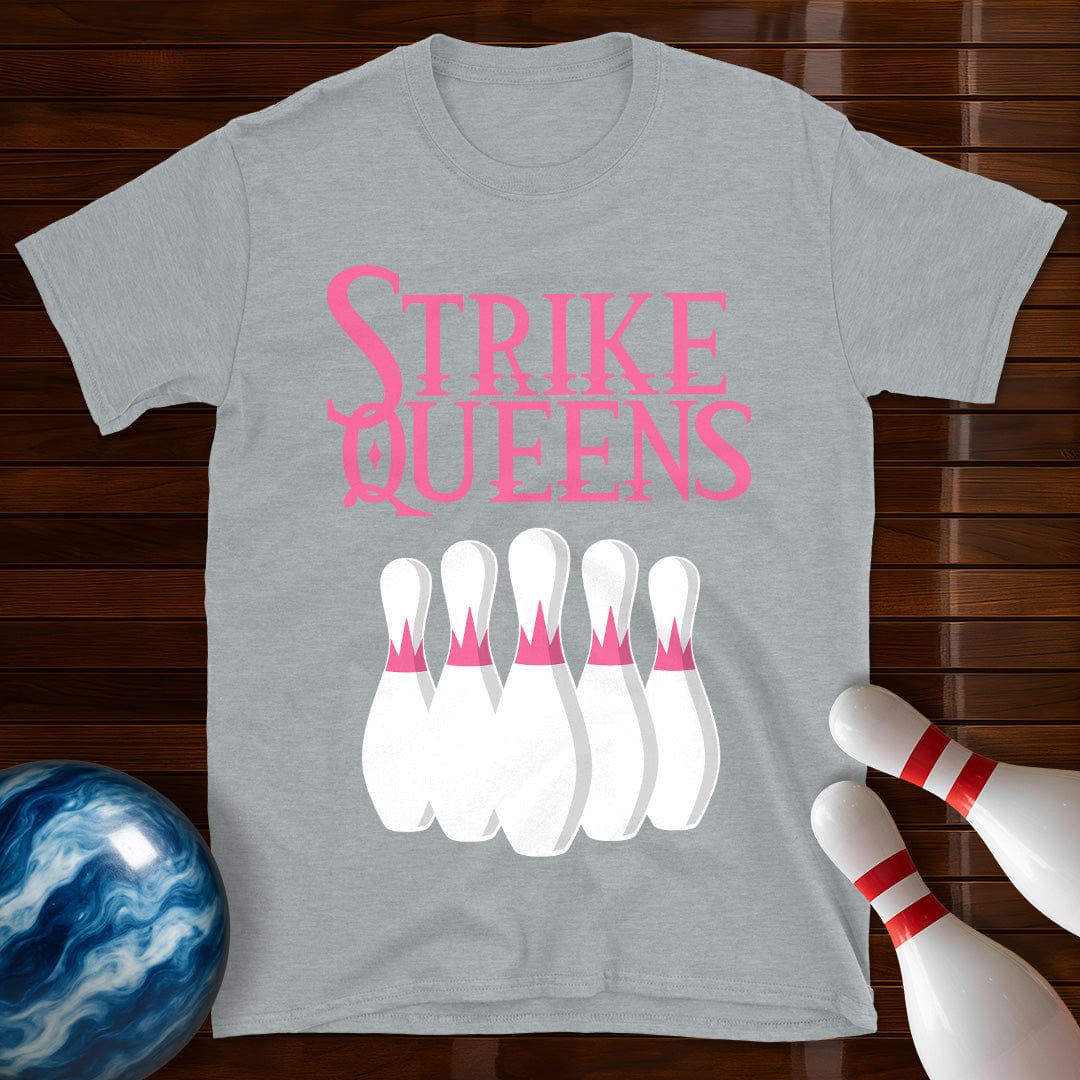 Strike Queens Bowling Team T-Shirt