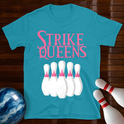 Strike Queens Bowling Team T-Shirt