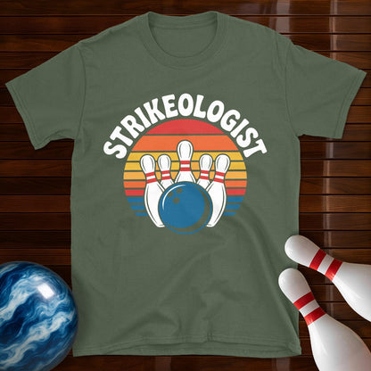 Strikeologist Retro Bowling Tee