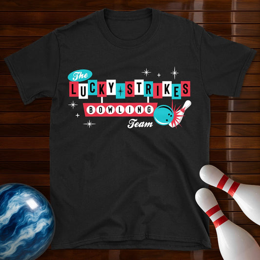 The Lucky Strikes Bowling Team T-Shirt