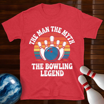 The Man The Myth The Bowling Legend Retro Tee