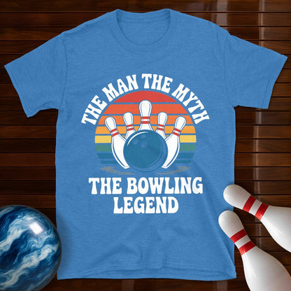 The Man The Myth The Bowling Legend Retro Tee