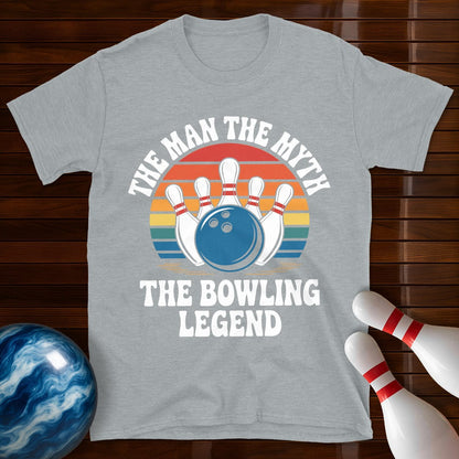 The Man The Myth The Bowling Legend Retro Tee