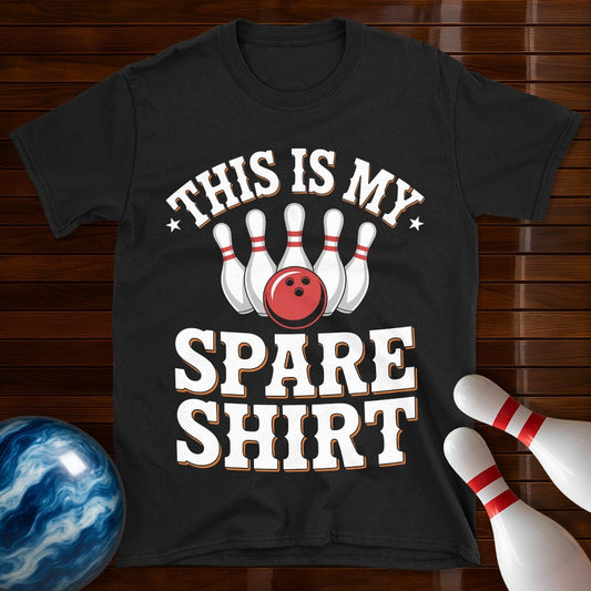 This Is My Spare Shirt Funny Bowling Tee