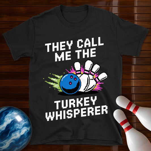 Turkey Whisperer Retro Bowling T-Shirt