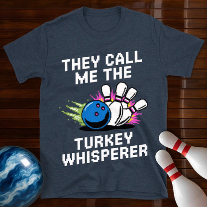 Turkey Whisperer Retro Bowling T-Shirt