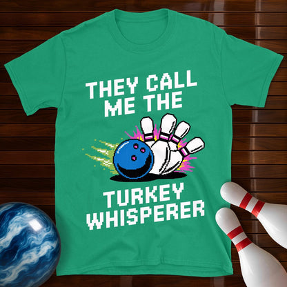 Turkey Whisperer Retro Bowling T-Shirt