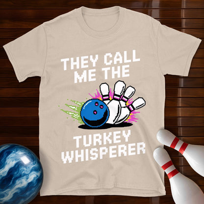 Turkey Whisperer Retro Bowling T-Shirt