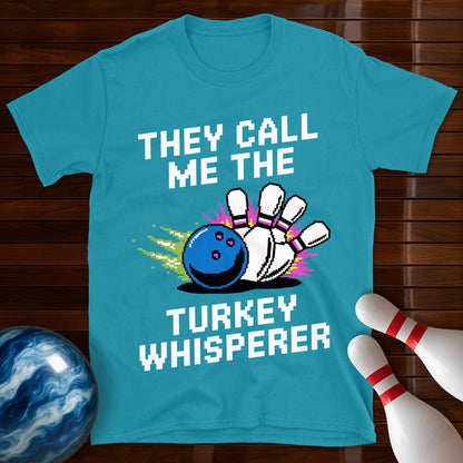 Turkey Whisperer Retro Bowling T-Shirt