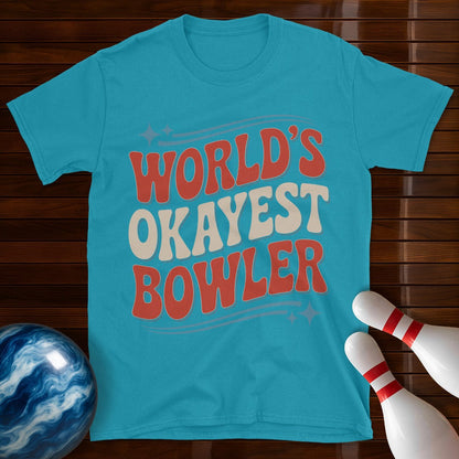 World's Okayest Bowler Funny Shirt