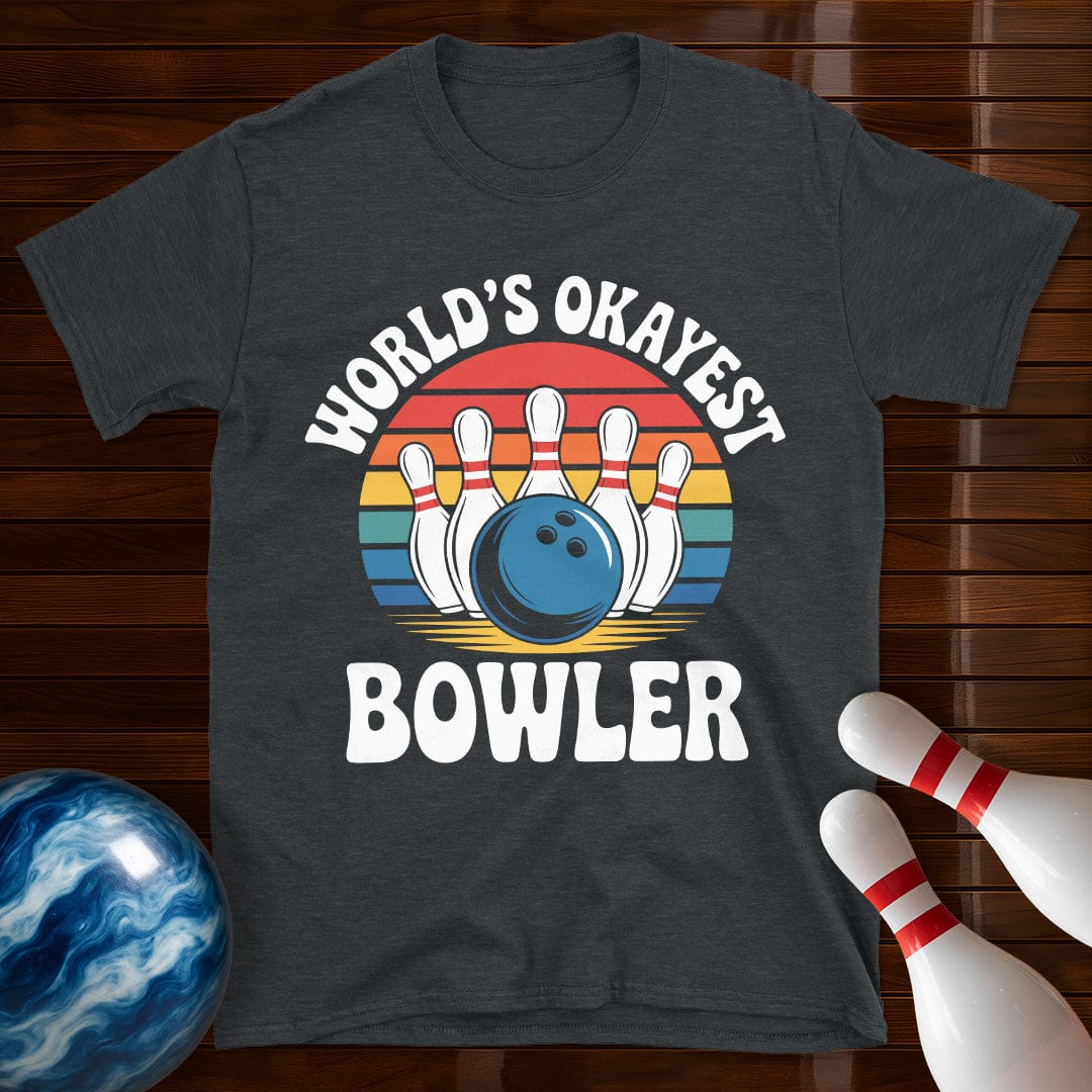 World's Okayest Bowler Retro Shirt