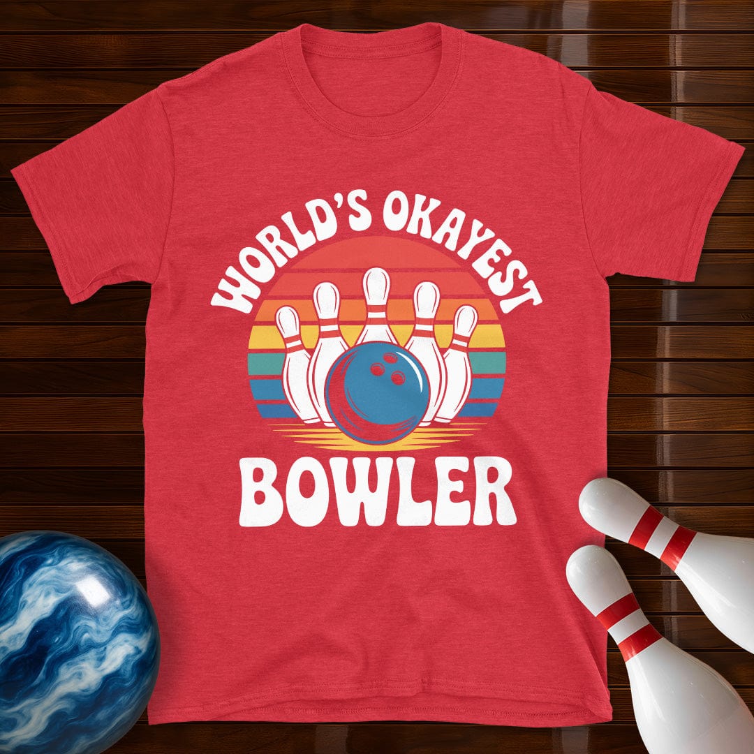 World's Okayest Bowler Retro Shirt