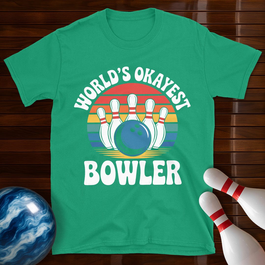 World's Okayest Bowler Retro Shirt