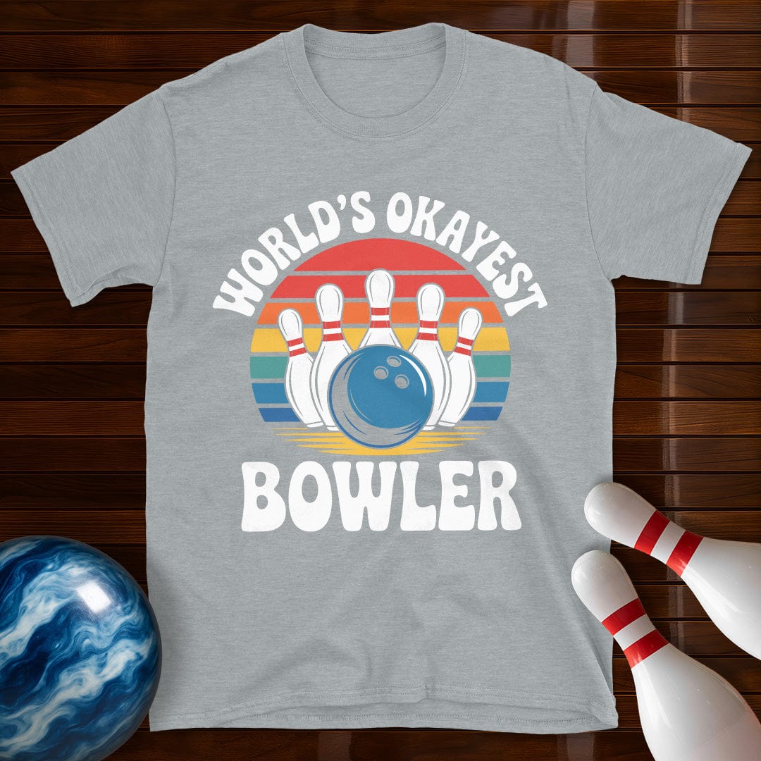 World's Okayest Bowler Retro Shirt