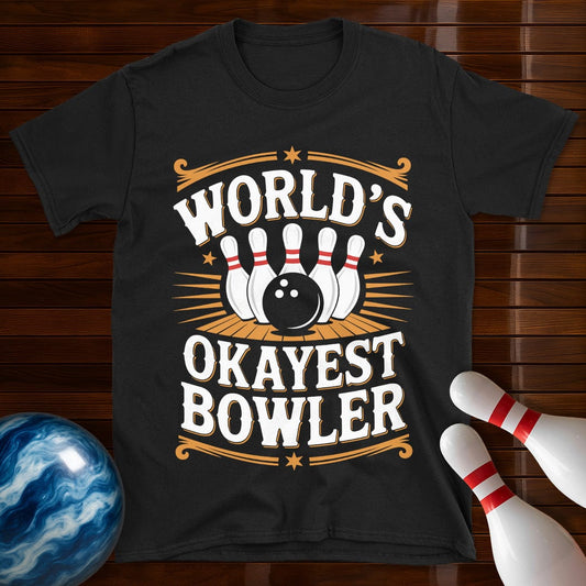 World's Okayest Bowler Vintage Tee