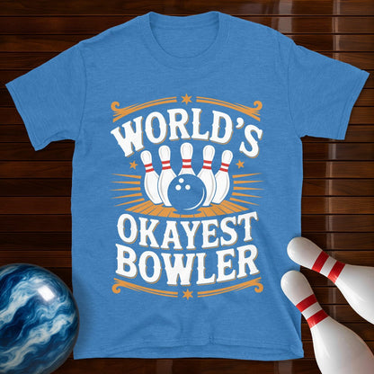 World's Okayest Bowler Vintage Tee