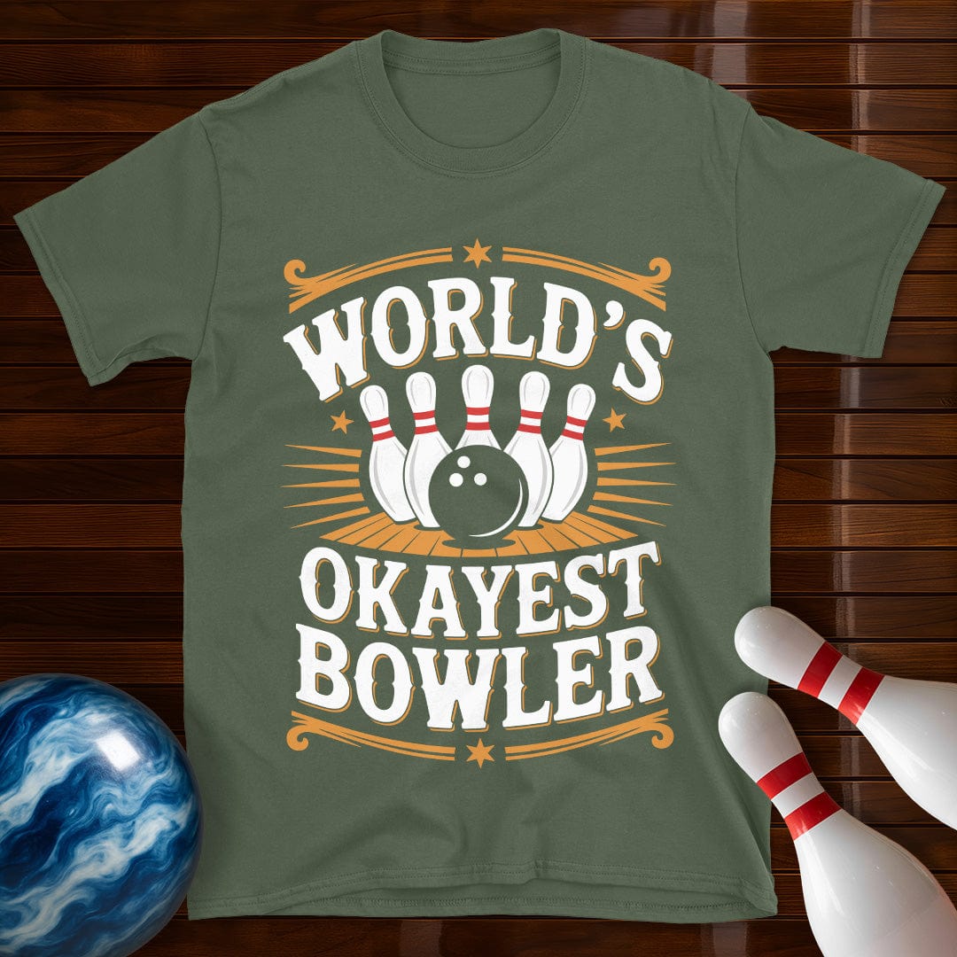 World's Okayest Bowler Vintage Tee