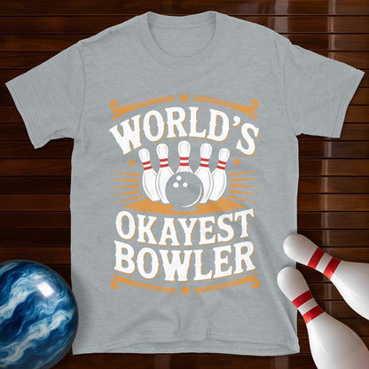 World's Okayest Bowler Vintage Tee